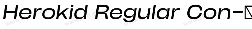 Herokid Regular Con字体转换